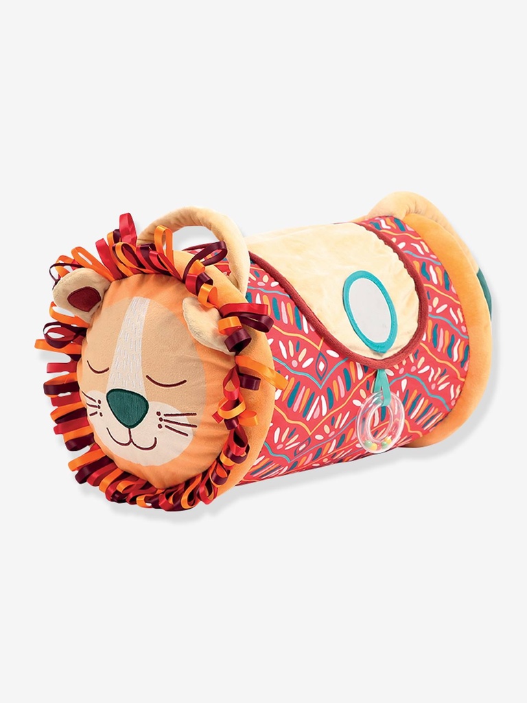 Ludi - Lion Activity Roller - Soft Textures and Sensory Activities - Inflatable Roller - Develops Motor Skills and Balance - from 6 Months