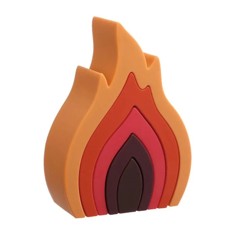 Apilable goma fuego