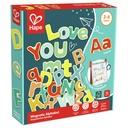 Hape: Magnetic Alphabet - 52pcs  Lower & Upper Case ABC Colorful Wooden Magnets  Perfect for Easels & Fridges  Preschool Word Learning  Kids Ages 3+