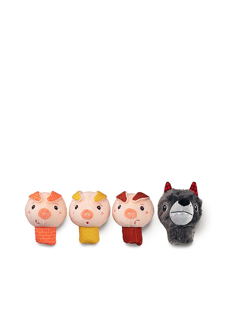 LILLIPUTIENS Fingerpuppe Der Wolf Und Die 3 Schweine