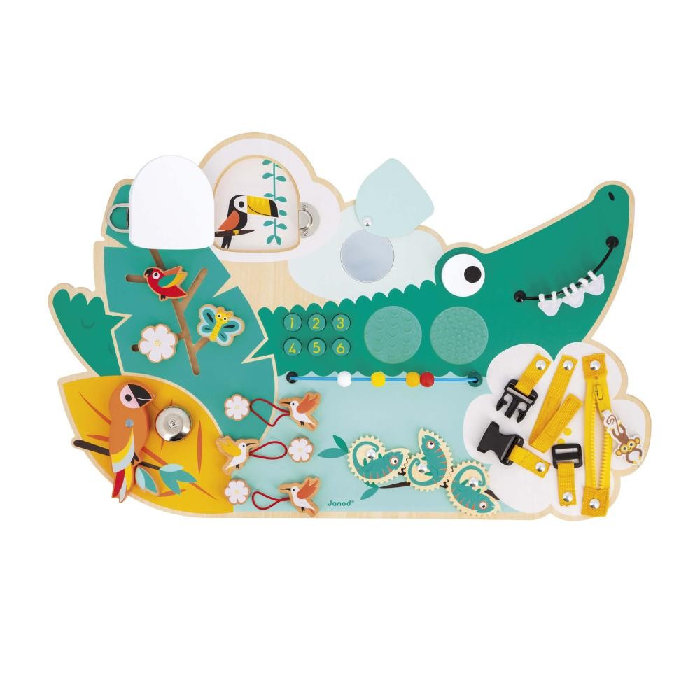 Janod Tropik Crocodile Activity Board