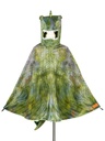 T Rex Green Dragon Costume Cape for Kids - Carnival & Festive Use - Sz 4–7 Yrs