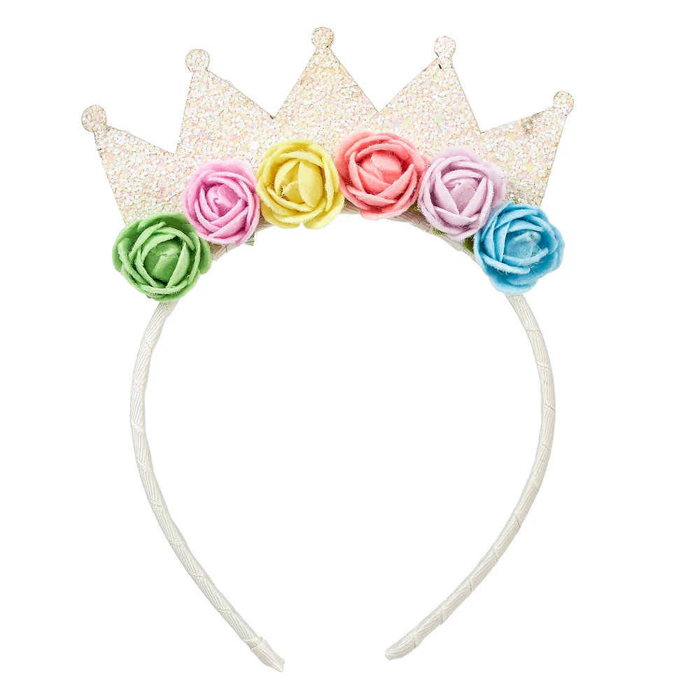 Tiara corona y flores