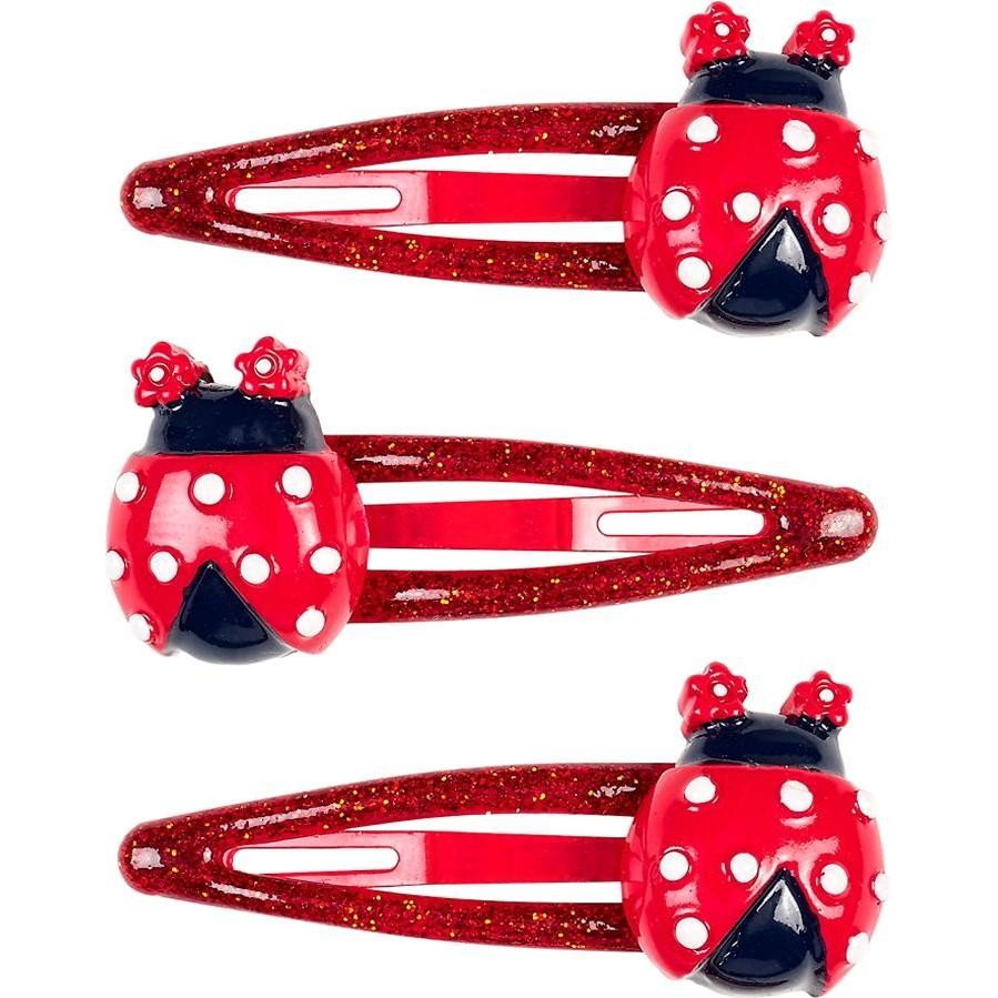 Souza, Mollette + Clip per Capelli, Fermaglio per Capelli a Forma Di Coccinella (3 Pezzi) (MQ6)